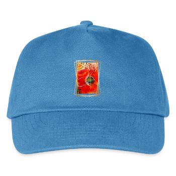 Abstraction de formes géométriques vibrantes - Casquette de baseball Enfant - bleu paon - Devant
