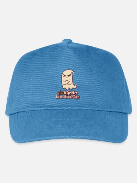 Grimmiger Geist Spruch Shirt - Kinder Basecap - Pfauenblau