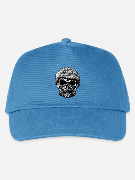Hamburger Schädel - Kinder Basecap - Pfauenblau