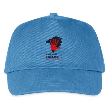 Hands Off Greenland Not For Sale  - Kids’ Baseball Cap - peacock-blue - Front