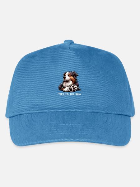 Talk To The Paw Australian Shepherd Aussie Aussies - Kinder Basecap - Pfauenblau