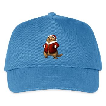 Marmots Christmas / Santa - Kids’ Baseball Cap - peacock-blue - Front