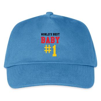 Best Baby - Birth - Child - Kids’ Baseball Cap - peacock-blue - Front