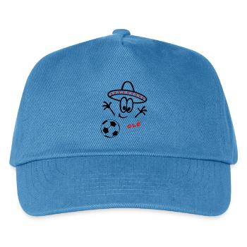 Sombrero Fußball  - Kinder Basecap - Pfauenblau - Vorne