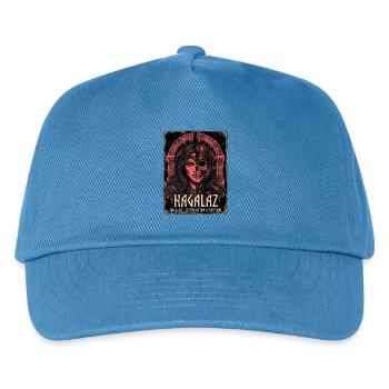 Germanen Kriegerin - Kinder Basecap - Pfauenblau - Vorne