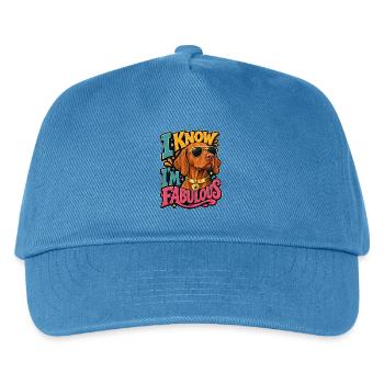 Ungarischer Pointer - Kinder Basecap - Pfauenblau - Vorne
