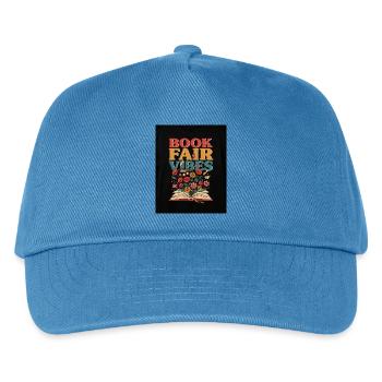 Buchmesse-Vibes - Kinder Basecap - Pfauenblau - Vorne