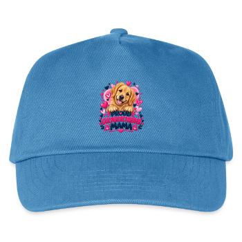 Stolzer Golden Retriever Mama - Kinder Basecap - Pfauenblau - Vorne