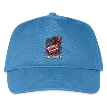 Analog Destruction Heavy Metal - Kinder Basecap - Pfauenblau - Vorne