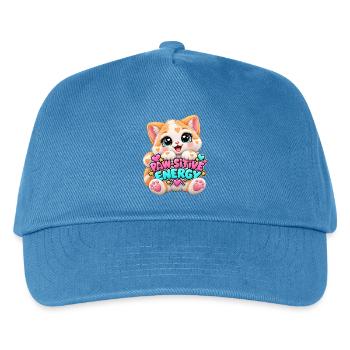 Paw Positive Energie Katze - Kinder Basecap - Pfauenblau - Vorne