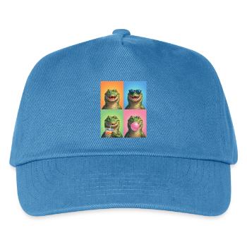 Alligatoren Alligator - Kinder Basecap - Pfauenblau - Vorne