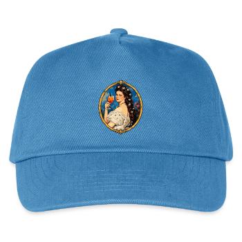 Kaiserin Sisi – Österreich Vintage - Sissi - Kinder Basecap - Pfauenblau - Vorne