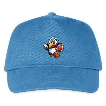 Pinguine Rugbyspieler - Kinder Basecap - Pfauenblau - Vorne