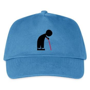 Opa - Kinder Basecap - Pfauenblau - Vorne