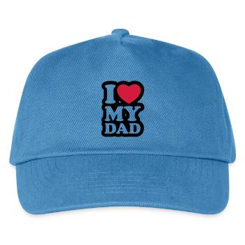 I love my dad - Kids’ Baseball Cap - peacock-blue - Front