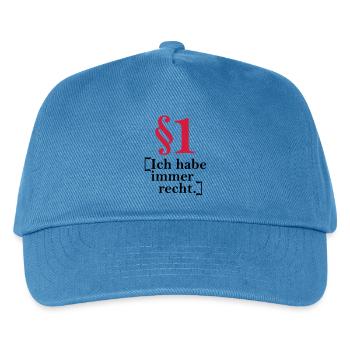 § 1 j'ai toujours raison. - Casquette de baseball Enfant - bleu paon - Devant
