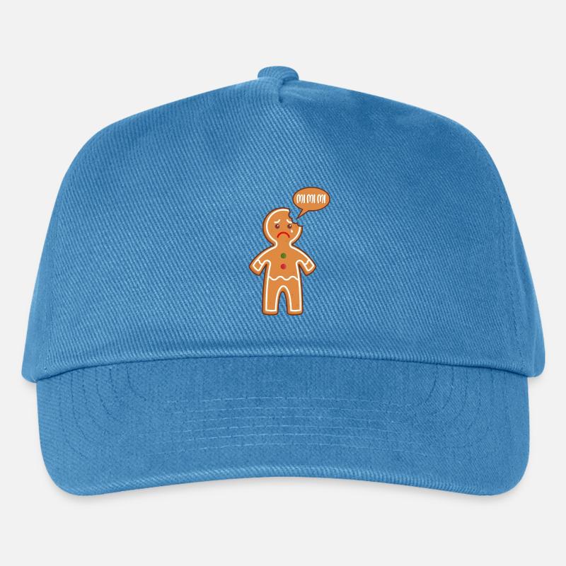 Gingerbread man Mimimi Mi Mi Mi baker baking pastries - Kids’ Baseball Cap - peacock-blue