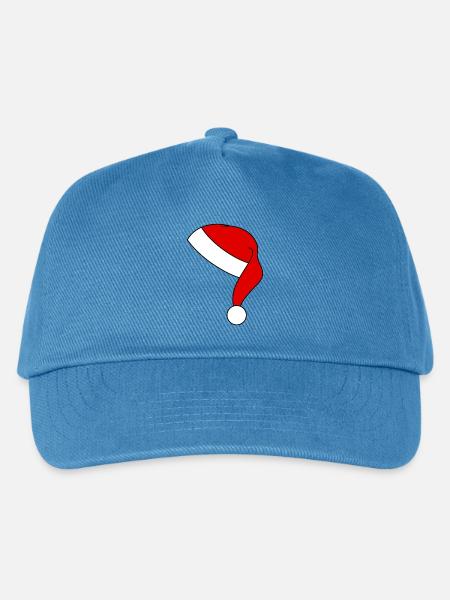 Weihnachtsmütze - Kinder Basecap - Pfauenblau