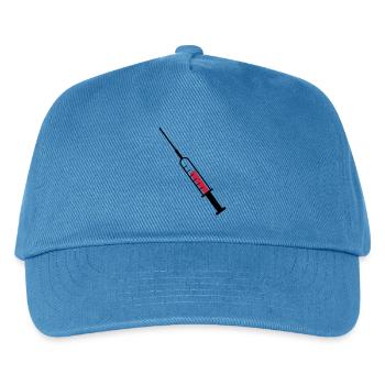 Spritze als Vektor - Kinder Basecap - Pfauenblau - Vorne