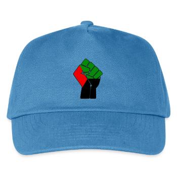 POING MADA - Casquette de baseball Enfant - bleu paon - Devant