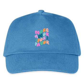 more Amor por favor - Kinder Basecap - Pfauenblau - Vorne