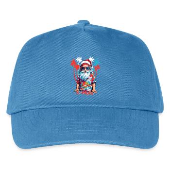 Coole Weihnachtsmann - Kinder Basecap - Pfauenblau - Vorne