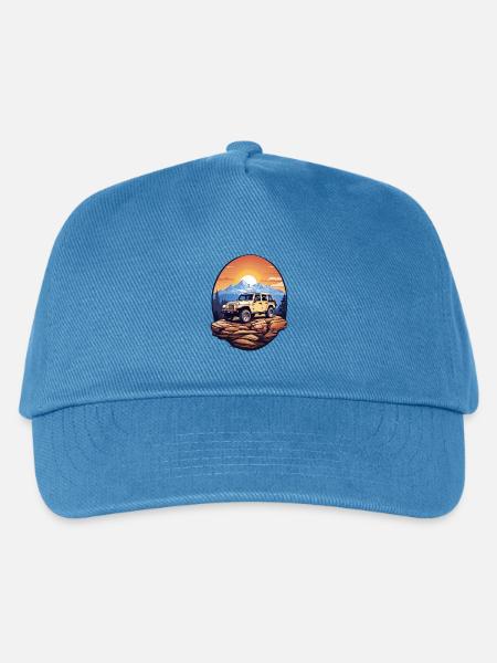 Geländewagen 4x4 - Kinder Basecap - Pfauenblau