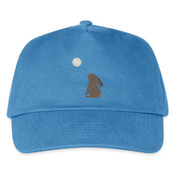 Magical Wiccan Hare and Pentacle Moon - Kids’ Baseball Cap - peacock-blue - Front