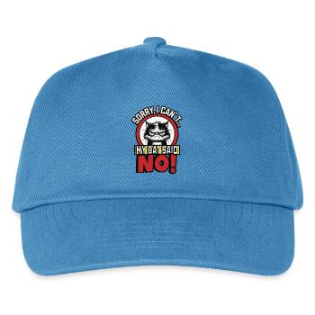 SORRY I CAN´T MY CAT SAID NO - Kinder Basecap - Pfauenblau - Vorne