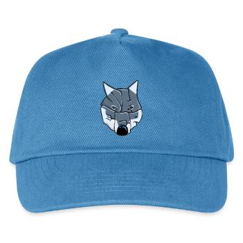 Wolf Graffiti - Kinder Basecap - Pfauenblau - Vorne