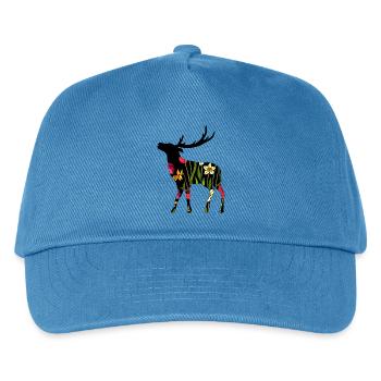 Deer - Kids’ Baseball Cap - peacock-blue - Front