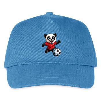 Fussball Pandas - Kinder Basecap - Pfauenblau - Vorne
