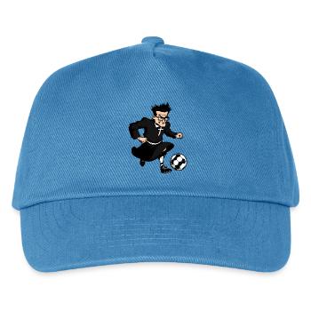 Fussballer Pfarrer - Kinder Basecap - Pfauenblau - Vorne
