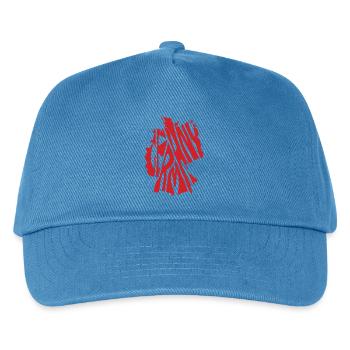 Retro Karte von Deutschland - Kinder Basecap - Pfauenblau - Vorne