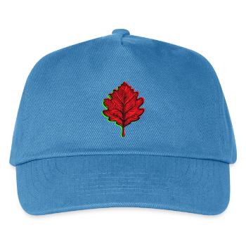 🍁 Customizable Autumn Leaf. Your colors, your style - Kids’ Baseball Cap - peacock-blue - Front