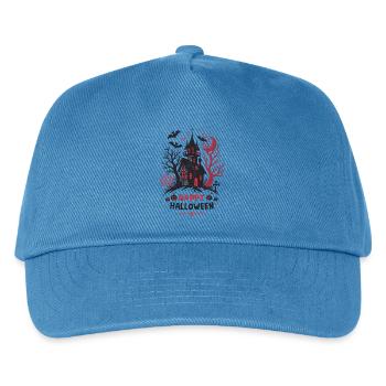 Halloween Haunted House - Kids’ Baseball Cap - peacock-blue - Front