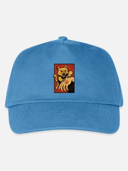 Crimson Claw Cat Angriff - Kinder Basecap - Pfauenblau