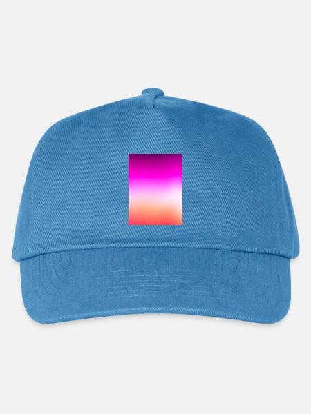 Strahlender Pastell-Sonnenuntergangsgradient - Kinder Basecap - Pfauenblau