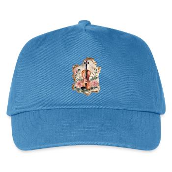 Violon Violon Vintage - Casquette de baseball Enfant - bleu paon - Devant
