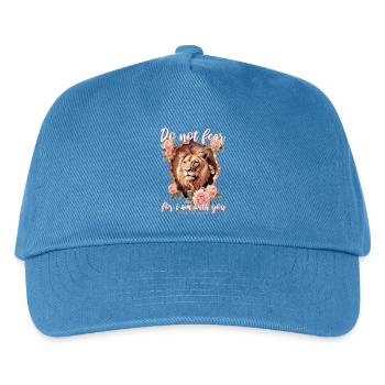 Löwe Bibelvers Christlich - Kinder Basecap - Pfauenblau - Vorne