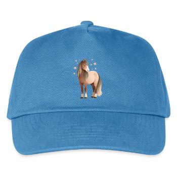 Étoiles de cheval - Casquette de baseball Enfant - bleu paon - Devant