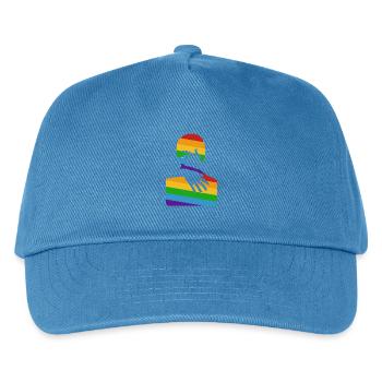 Embrace me - Kids’ Baseball Cap - peacock-blue - Front