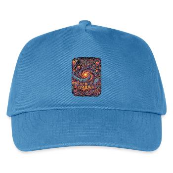Psychedelic Rock Free Mind - Kinder Basecap - Pfauenblau - Vorne