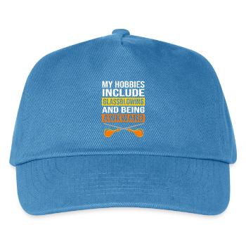 Glas Glasbläser - Kinder Basecap - Pfauenblau - Vorne