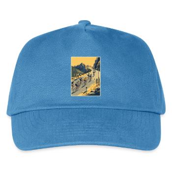 Mountain Ascent — Cycling Memory - Kids’ Baseball Cap - peacock-blue - Front