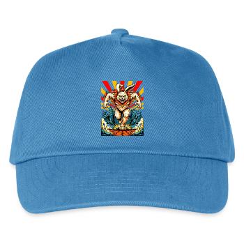 Monster Bunny Rage - Kids’ Baseball Cap - peacock-blue - Front