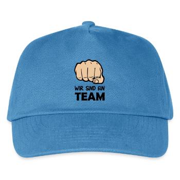 faust_team_002 - Kinder Basecap - Pfauenblau - Vorne
