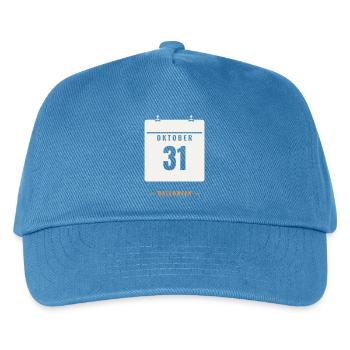 October 31 Calendar Halloween Date Spooky Horror - Kids’ Baseball Cap - peacock-blue - Front