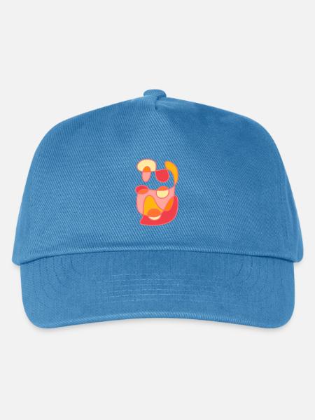 Modernes Farb-Formen Kunst-Design - Kinder Basecap - Pfauenblau