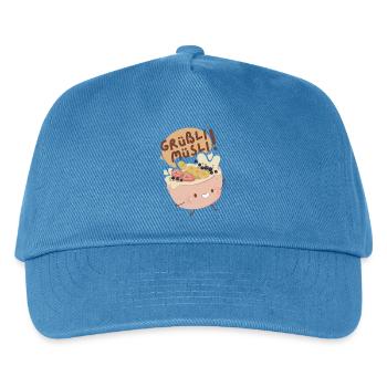 Grüßli Müsli!  - Kinder Basecap - Pfauenblau - Vorne